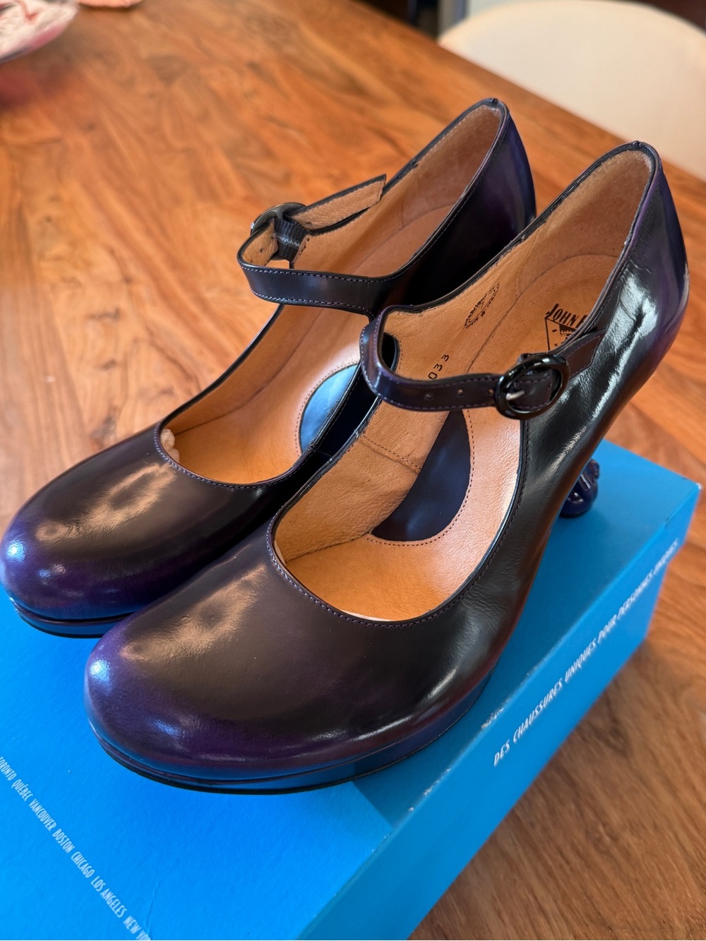 John Fluevog Elizabeth Queen Transcendent in Purple - Picture 2 of 13